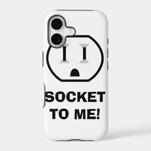 Electrical Outlet (Socket To Me) Iphone Case (Back)