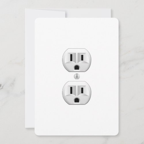 Electrical Plug Click to Customize Color Decor