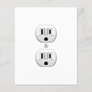 Electrical Plug Click to Customize Color Decor Flyer