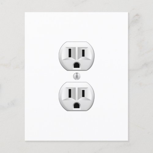 Electrical Plug Click to Customize Color Decor Flyer