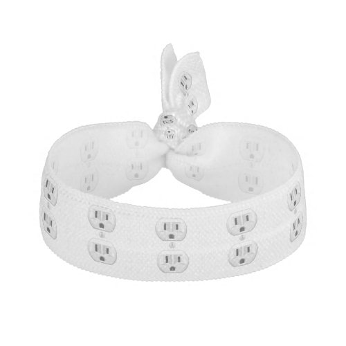 Electrical Plug Click to Customize Color Decor Hair Tie