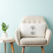 Electrical Plug Click to Customize Color Decor Lumbar Pillow (Chair)