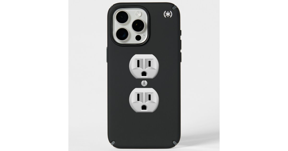 Electrical Plug Click to Customize Color Decor Speck iPhone Case | Zazzle