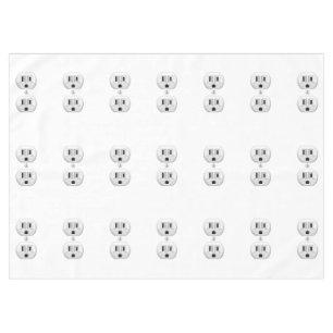 Electrical Plug Click to Customize Color Decor Tablecloth