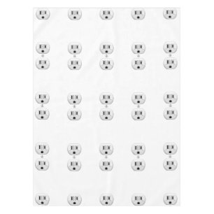 Electrical Plug Click to Customize Color Decor Tablecloth