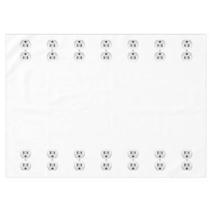 Electrical Plug Click to Customize Color Decor Tablecloth