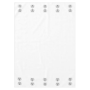 Electrical Plug Click to Customize Color Decor Tablecloth