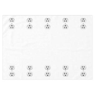 Electrical Plug Click to Customize Color Decor Tablecloth