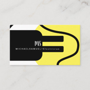 Electrical Plug Electrician Business Branding Business Card