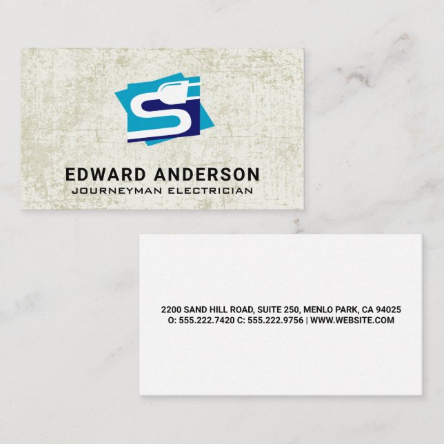 Electrical Plug | Electrician Business Card (Front/Back)