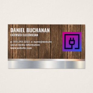 Electrical Plug Electrician Wood Metal