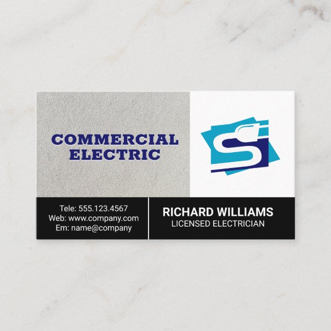 Electrical Plug | Power Energy Business Card (Front)