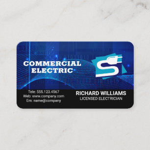 Electrical Plug Power Energy Tech Business Card