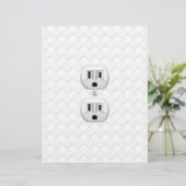 Electrical Plug Wall Outlet Fun Customize This (Standing Front)