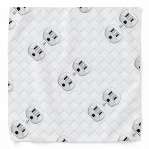 Electrical Plug Wall Outlet Fun Customize This Bandana