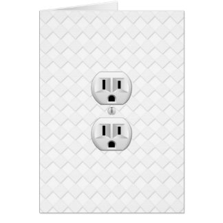 Electrical Plug Wall Outlet Fun Customize This Cards
