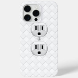 Electrical Plug Wall Outlet Fun Customize This iPhone 15 Pro Max Case