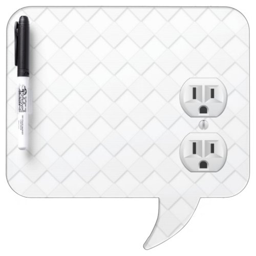 Electrical Plug Wall Outlet Fun Customize This Dry_Erase Board