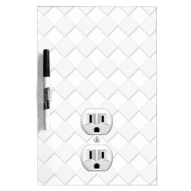 Electrical Plug Wall Outlet Fun Customize This Dry Erase Board (Front)