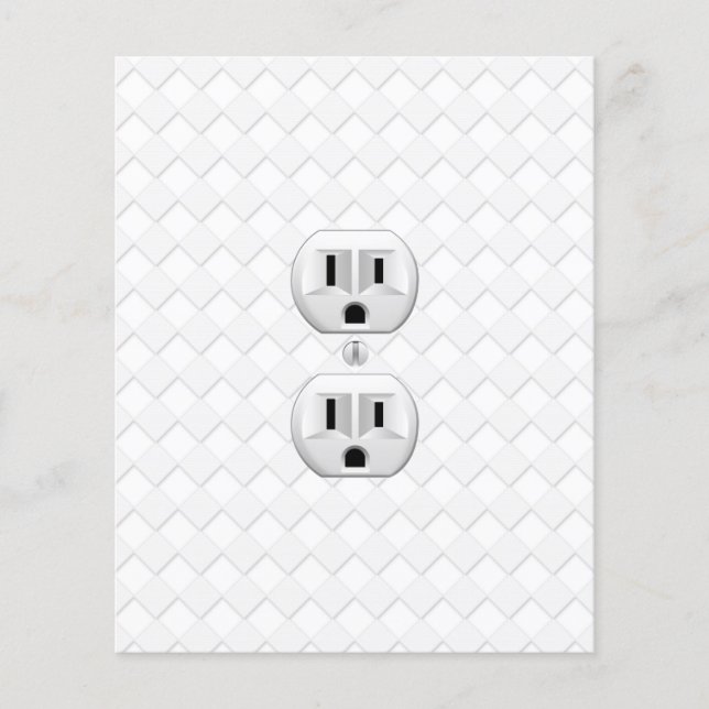 Electrical Plug Wall Outlet Fun Customize This Flyer (Front)