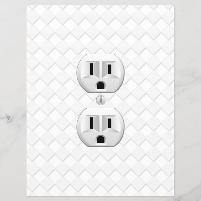 Electrical Plug Wall Outlet Fun Customize This Flyer (Front)