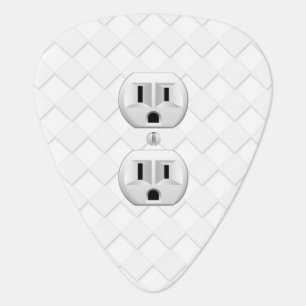 Electrical Plug Wall Outlet Fun Customize This Guitar Pick