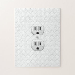 Electrical Plug Wall Outlet Fun Customize This Jigsaw Puzzle