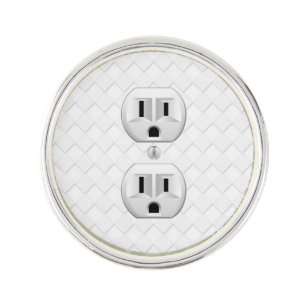 Electrical Plug Wall Outlet Fun Customize This Lapel Pin