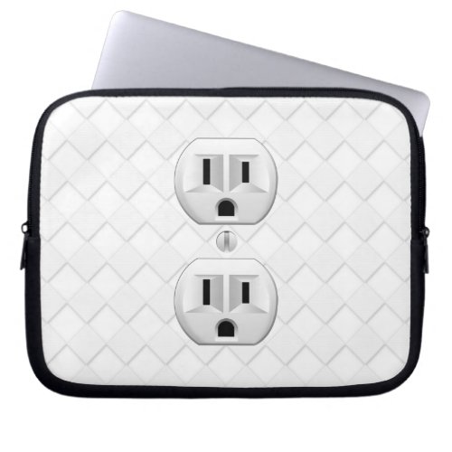 Electrical Plug Wall Outlet Fun Customize This Laptop Sleeve