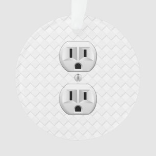 Electrical Plug Wall Outlet Fun Customize This Ornament