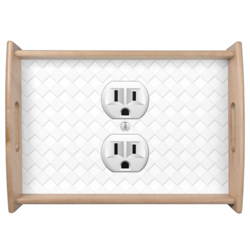 Electrical Plug Wall Outlet Fun Customize This Serving Tray