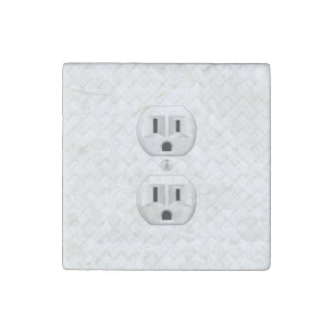 Electrical Plug Wall Outlet Fun Customize This Stone Magnet