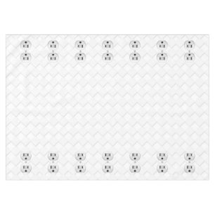 Electrical Plug Wall Outlet Fun Customize This Tablecloth