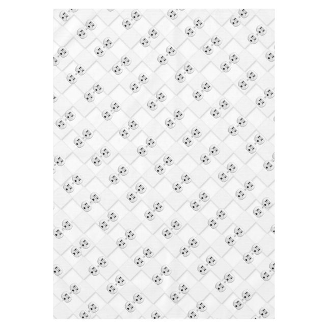 Electrical Plug Wall Outlet Fun Customize This Tablecloth (Front)