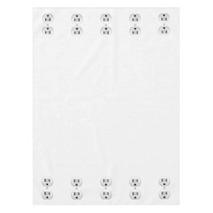 Electrical Plug Wall Outlet Fun Customize This Tablecloth