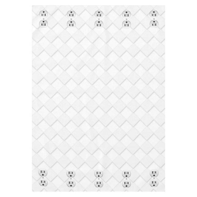 Electrical Plug Wall Outlet Fun Customize This Tablecloth (Front)