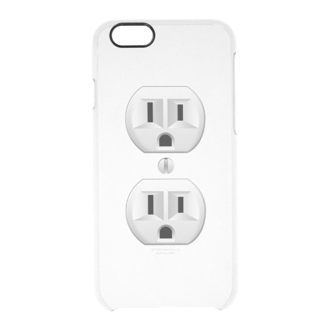 Electrical Plug Wall Outlet Fun Customize This Uncommon iPhone Case (Back)