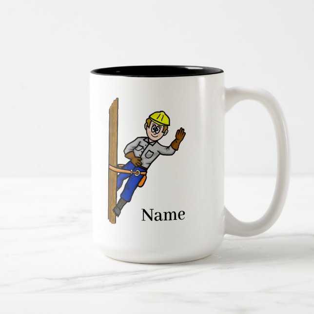 Electrical Power Lineman Mug (Customize It) (Right)