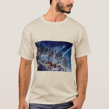 Electrical Power Substation T-shirt by inspirelove at Zazzle