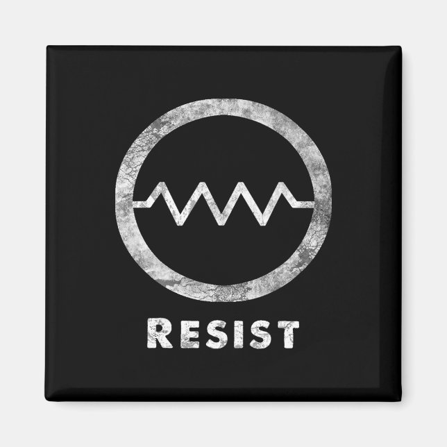 Electrical Resistance Resist Funny Resistor Protes Magnet (Front)