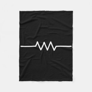 Electrical Resistor Symbol Funny Engineer Circuit Fleece Blanket