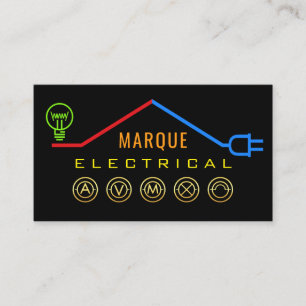 Electrical Rooftop Wiring Frame Business Card