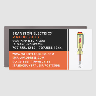 Electrical Screwdriver, Electrician Car Magnet