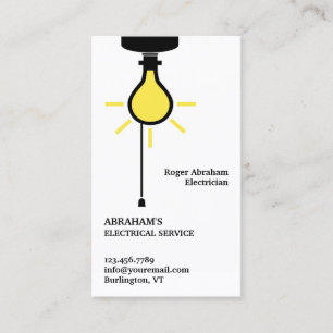 Electrical Service Business Card Template