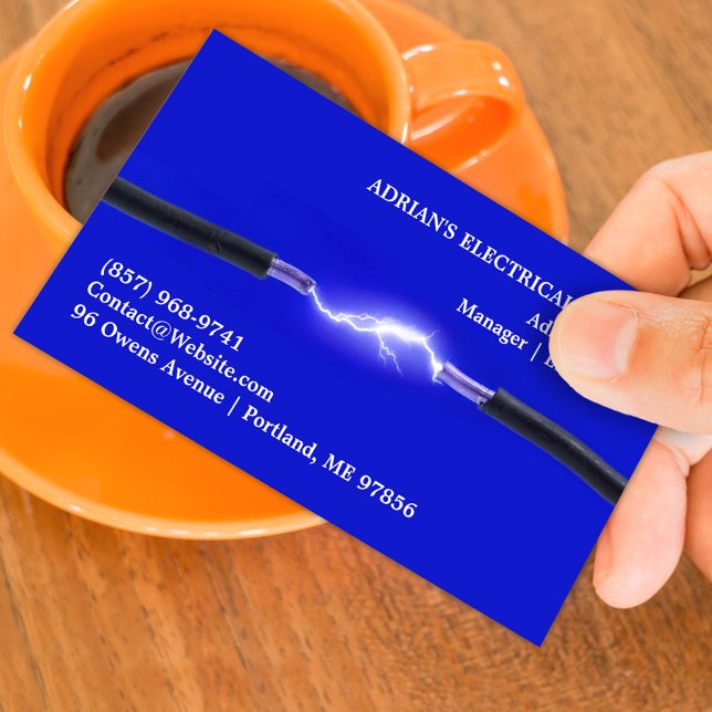 Electrical Service Business Card Template (Creator Uploaded)
