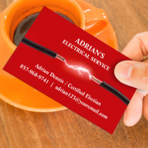 Electrical Service Business Card Template