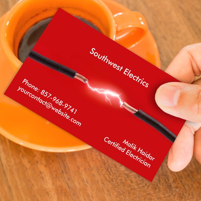 Electrical Service Business Card Template (Creator Uploaded)