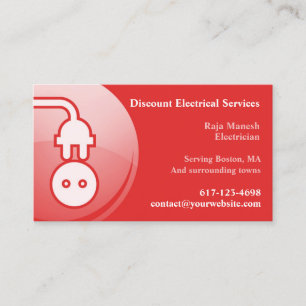 Electrical Service Business Card Template