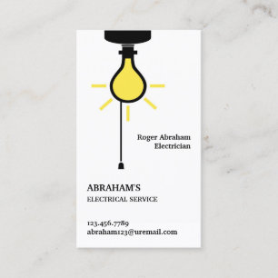 Electrical Service Business Card Template