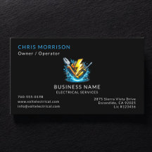 Electrical Services Business Card